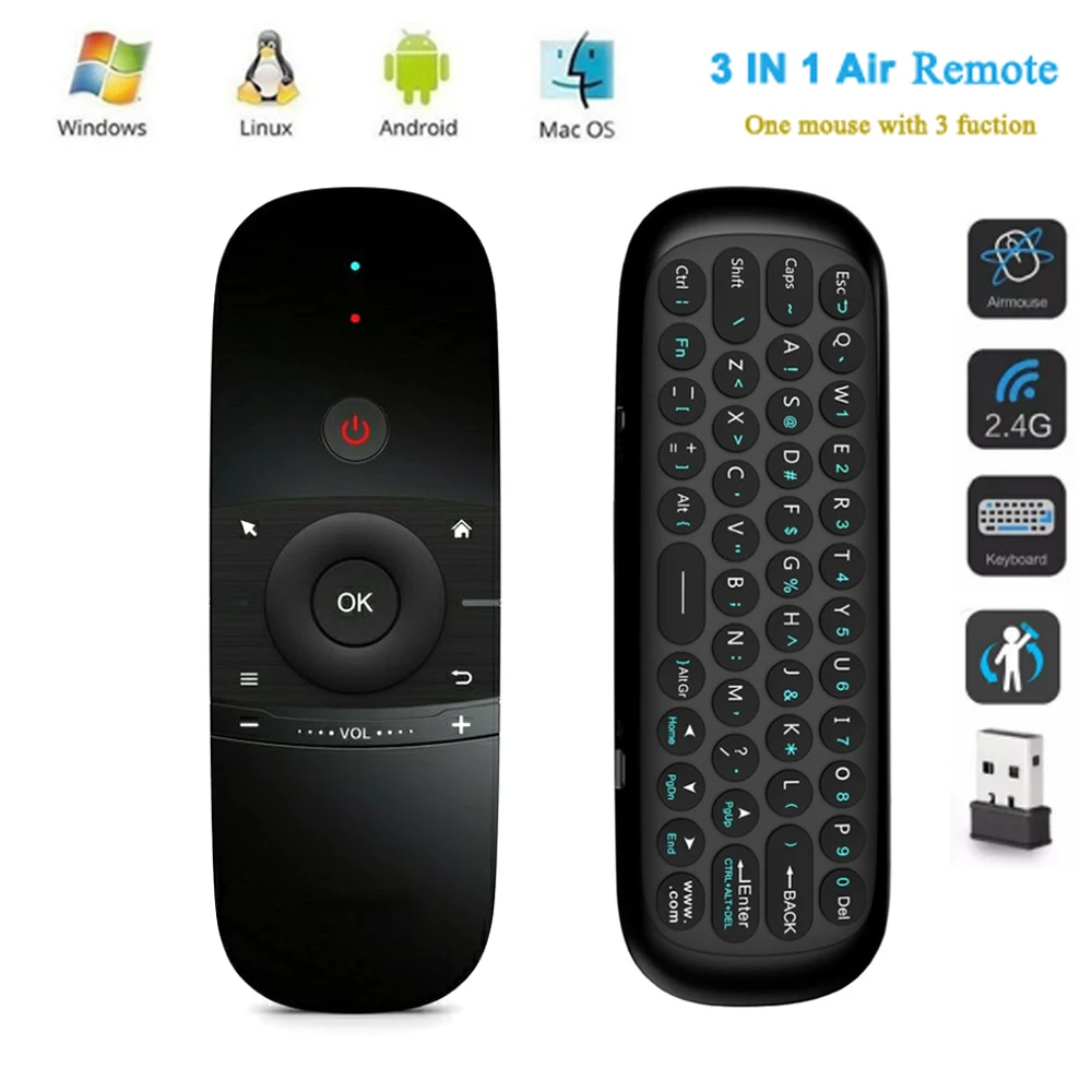 3 In 1 2 4g Mini Wirless Air Mouse Keyboard With Ir Remote Control Pc Teclado For Tablet Smart Android Tv Box Smart Remote Control Aliexpress