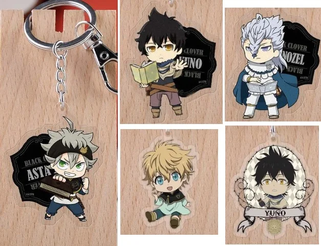 2019 New Arrival Black Clover Japanese Anime Figure Acrylic Mobile Phone Charms Keychain Strap Keyring Key Chains Aliexpress