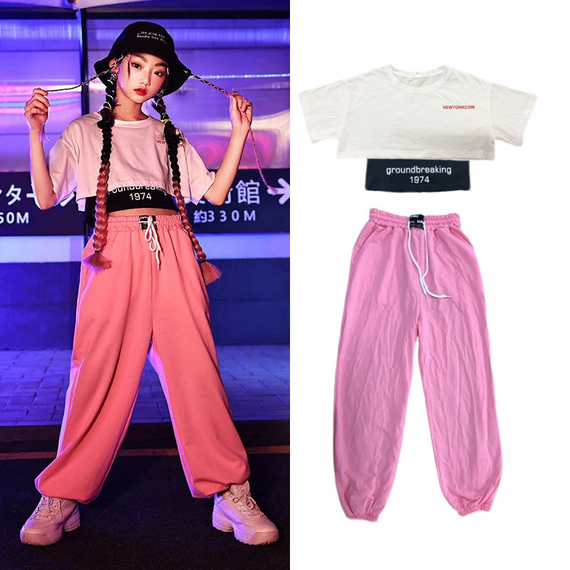 New Girls Hip Hop Clothes Jazz Performance Costumes Children Hiphop
