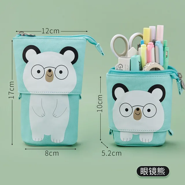 Cute Unicorn Pencil Case School Pencil Case for Girls Boys Penal Pen Box Cat Telescopic Stationery Bag Kit Large Pouch Supplies Style 06