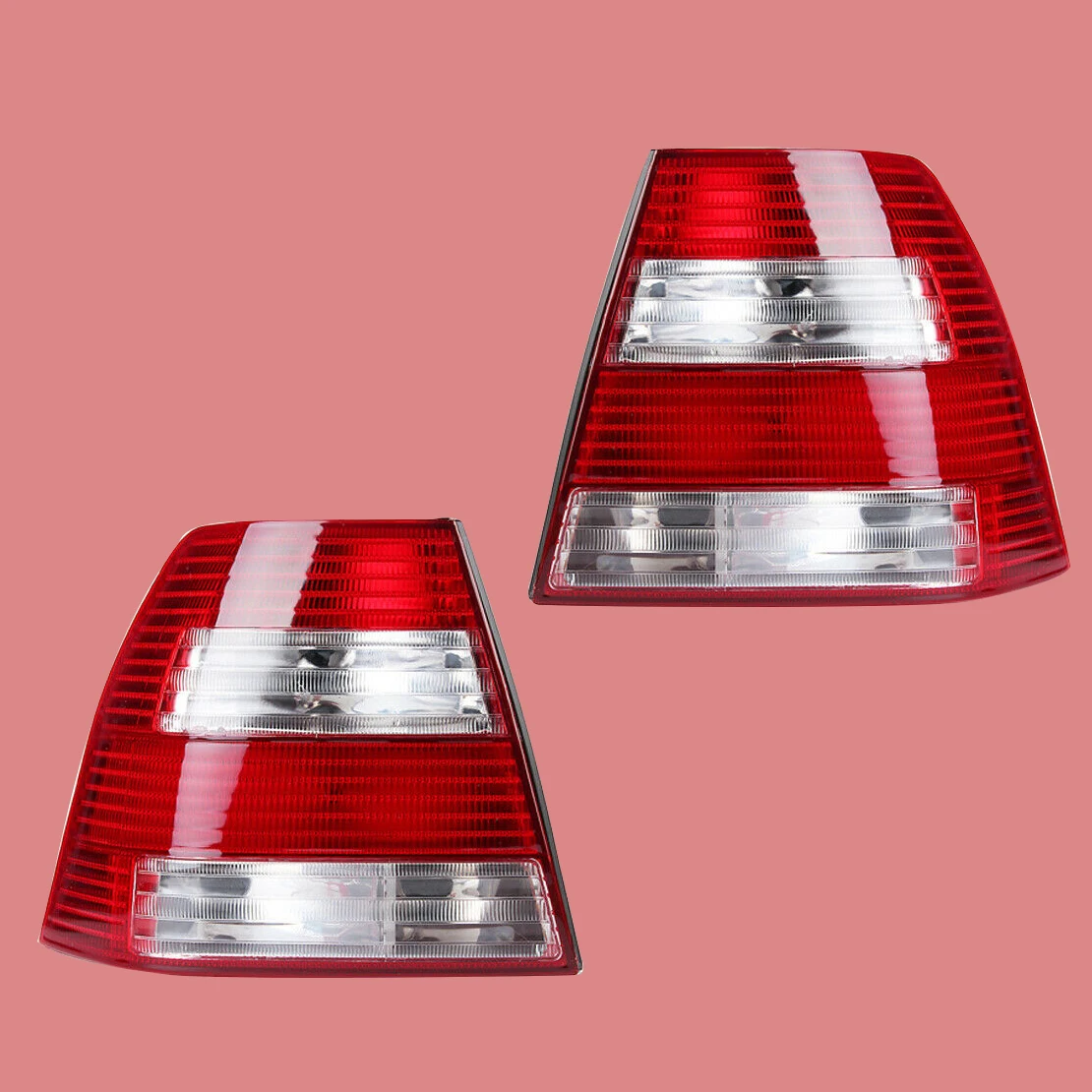 

beler 1 Pair Rear Tail Lights Brake Lamps Lens Housing Fit For Volkswagen Jetta/Bora MK4 Sedan 1999-2001 2002 2003 2004 2005