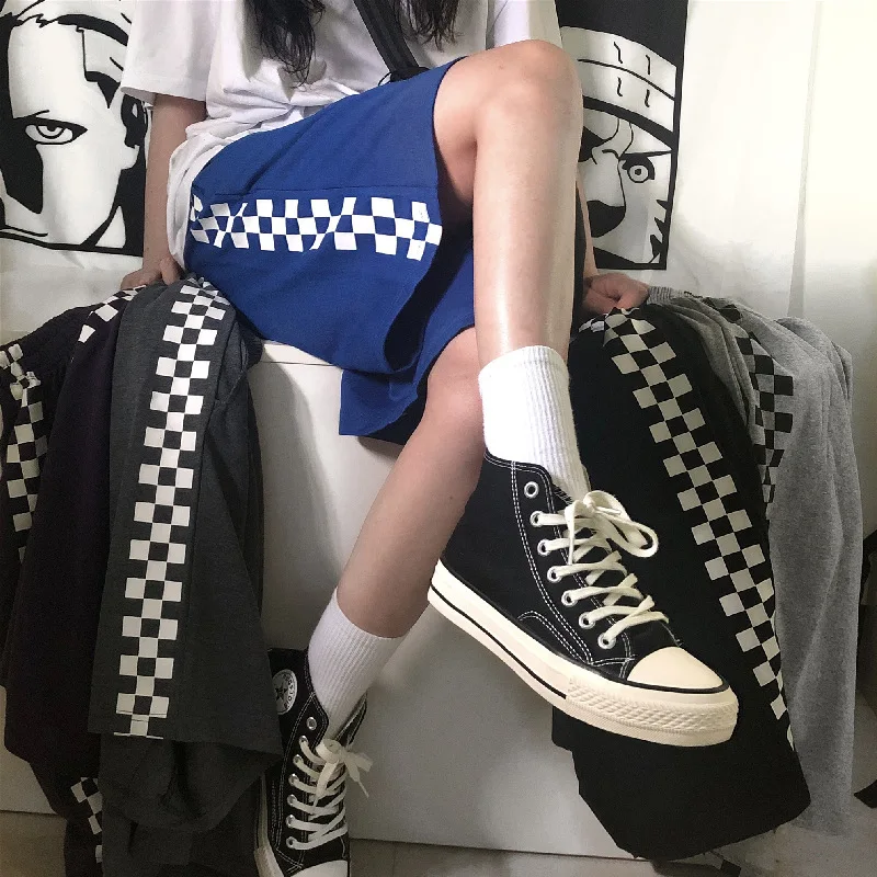 2020 New Lattice Modern Seaside Stable Coloration Brief Easy Outsized Informal Shorts Girls Free Summer season Shorts Couple 1 2020 New Lattice Modern Seaside Stable Coloration Brief Easy Outsized Informal Shorts Girls Free Summer season Shorts Couple