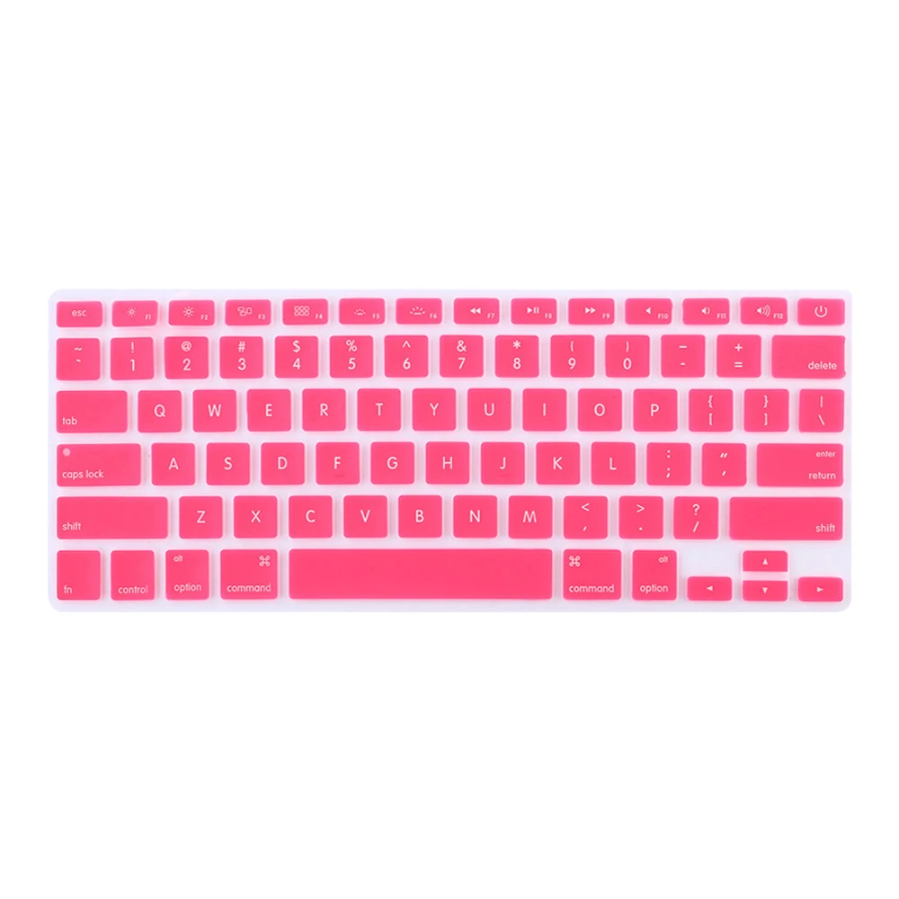 Силиконовый защитный чехол для клавиатуры Apple Pro 13 15 17 Pro Air, мягкие наклейки на клавиатуру, 4 цвета