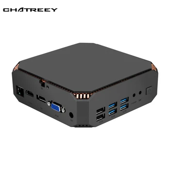 Chatreey-mini ordenador pc intel de escritorio con windows 10, linux, NVME, SSD, HTPC, i5 7200u, i7 7500u