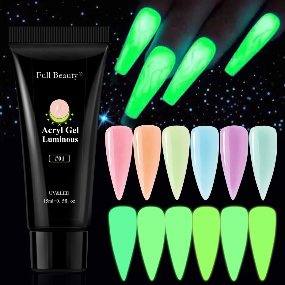 Luminous Builder Gel Nail Art Poly Extension Gel Fast UV Acrylic Nail