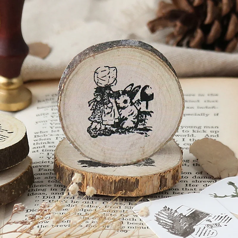 Creative Animal Plant Wooden Rubber Stamp Scrapbooking Stationery DIY Seal 