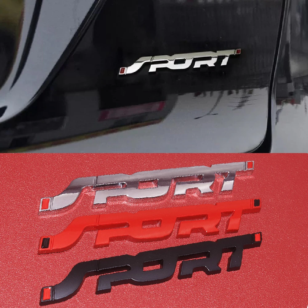 Jeazea 車のトランク用の3dメタルステッカー 1ピース カスタムロゴ付きのスポーツステッカー 車のサイドフェンダー フォードmustang Bwm Ai Moel Automotive Interior Stickers Aliexpress