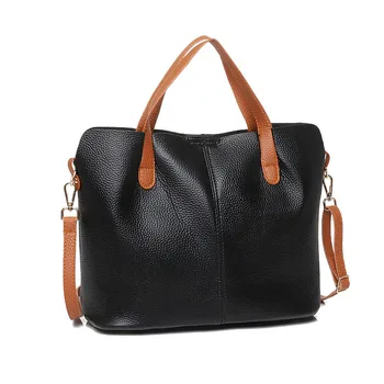 

European and American-Style WOMEN'S New Style Embossed Leather Solid Color One-Shoulder Shoulder Hand WOMEN'S Bag