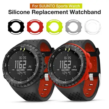

New Watch Strap High Quality Two-color Soft Silicone Replacement Strap Watchband For SUUNTO Core Outdoor Sport Watch Accessories