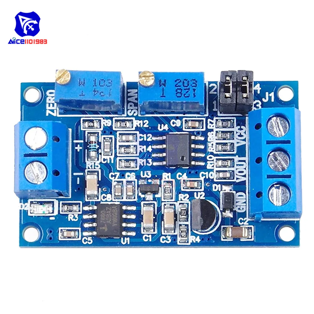 Diymore модуль напряжения 0-20 мА/4-20 мА до 0-3,3 В/0-5 В/0-10 в преобразователь напряжения