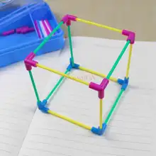 

Cuboid Cuboid Frame Model Teaching Aid Removable Math Children's Elementary School Solid Geometry Building Model