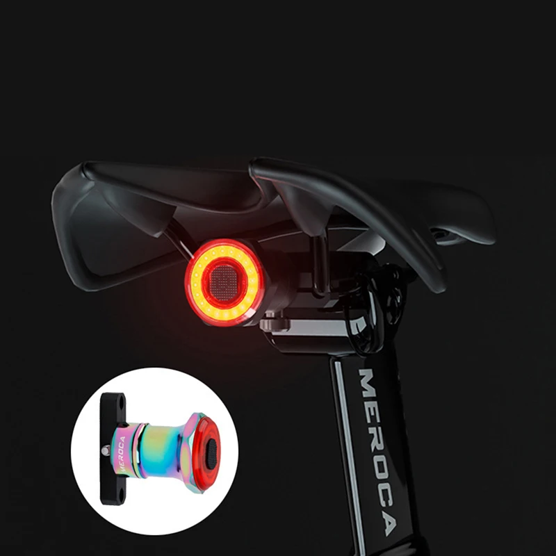

Bike Rear Light IPx6 Waterproof LED Charging Bicycle Sensing Light Bike Light