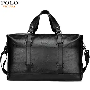 

VICUNA POLO Business Men Travel Bags Large Capacity Brand Casual Black Travel Handbag High Quality Travel Man Shoulder Bags
