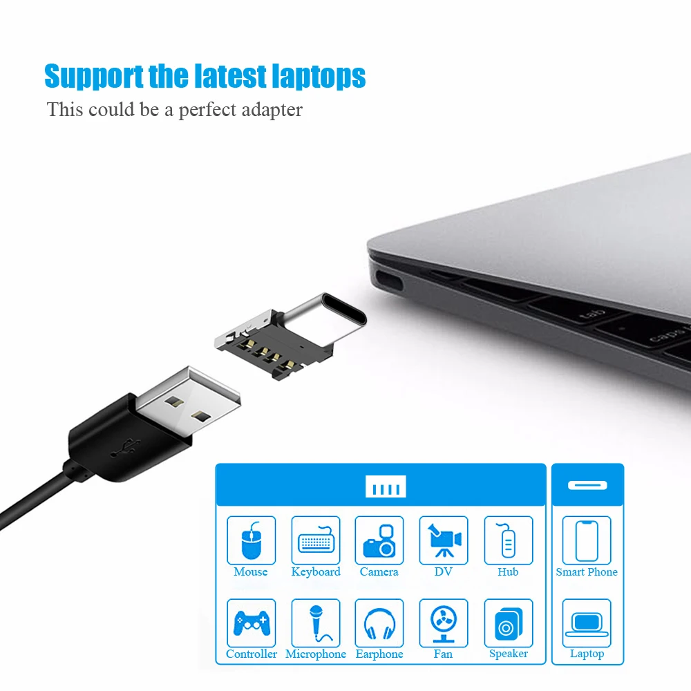 100 шт. usb type C адаптер кабель для передачи данных тип-c к USB Micro USB к USB C Многофункциональный Android телефон конвертер для Xiaomi(N1119