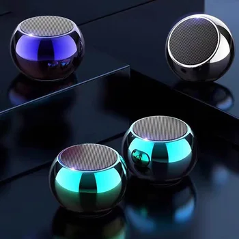 

Portable Bluetooth Speaker Built-in Microphone Aluminum Alloy Body Mini Speaker Wireless Bluetooth 5.0 Mp3 Music Player
