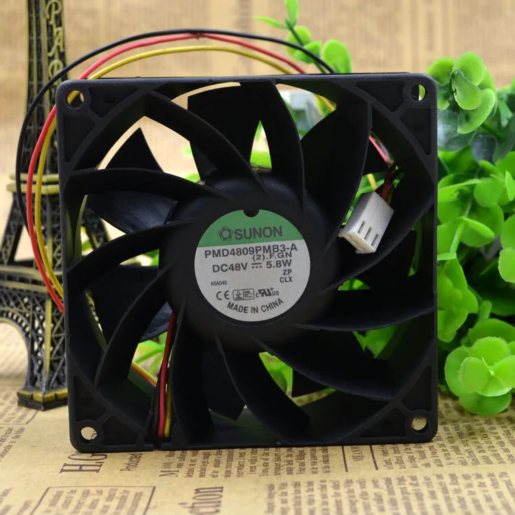 SUNON для PMD4809PMB1 A двойной шариковый подшипник вентилятора 3 провода FOO сигнала 48V 11 5