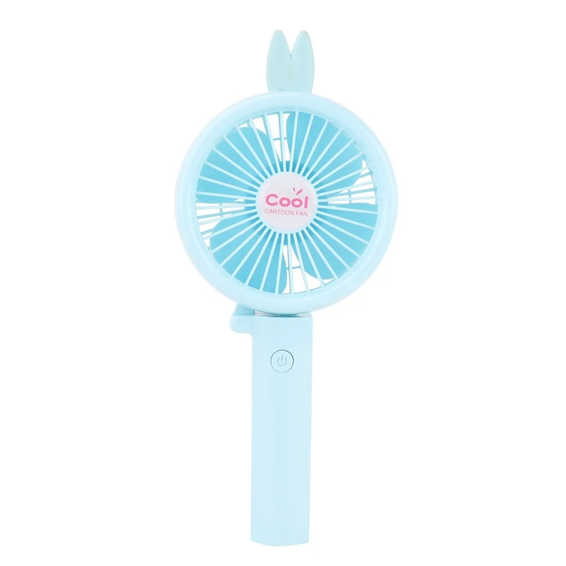 

Charging Mini Cartoon Hand With Portable Usb Fan Folding Student Electric Fan Portable Dormitory Small Wind Small Office Fan Blu