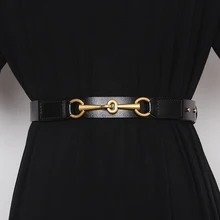 Xfhh Simple Design Plain Real Cow Leather Belt Women Waistband Fashion All Match Jean Pant Dress Belt Genuine Leather Waist