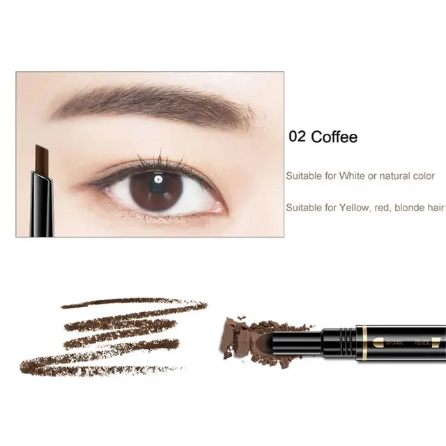 3 In 1 Air Cushion Triad Eyebrow Pencil Waterproof Longlasting