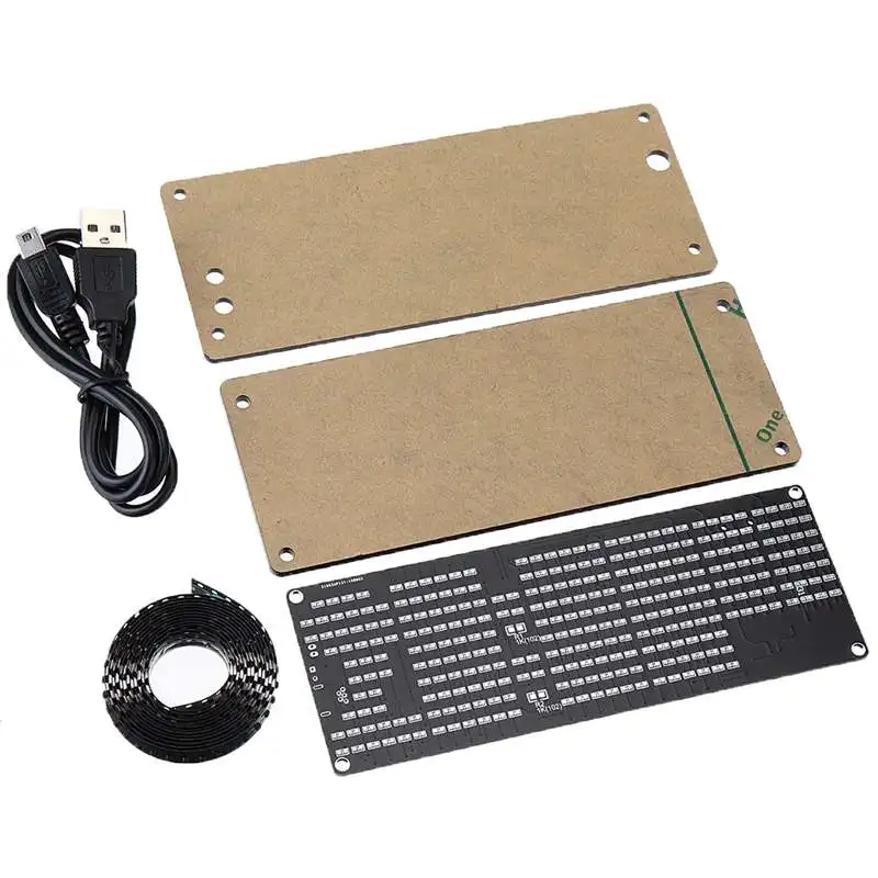 SMD светодиодный Dot Matrixs цифровые часы производственный комплект электронные DIY часы набор электронные производственные части аксессуар