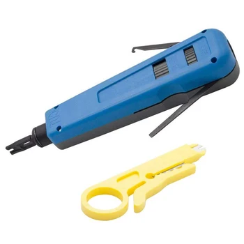 

Multi-Function Punch Down Tool With 110 Blade & Extra Network Wire Stripper For Cat6A/Cat6/Cat5E/Cat5 Network Cable