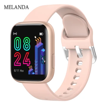 

Melanda Smart Watch Women Men 1.4 Inch Full Touch Screen IP67 Waterproof Smartwatch Heart Rate Monitor PK P68 P70 P80 for Xiaomi