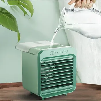 

Convenient Air Cooler Fan Portable Digital Air Conditioner Humidifier Space Easy Cool Purifies Air Cooling Fan for Home Office
