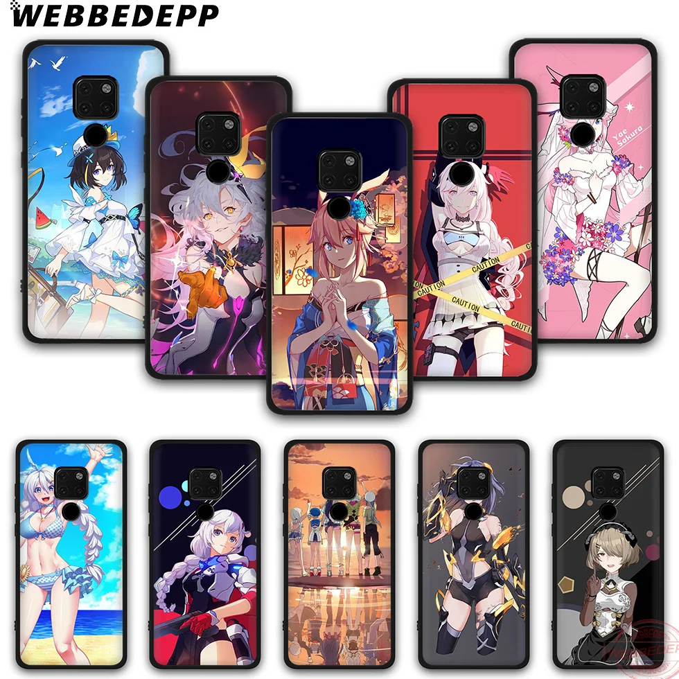 WEBBEDEPP Honkai Impact 3 модный Мягкий силиконовый чехол для телефона Mate 10 20 30 Pro Lite Nova 2i 3i 4 5i