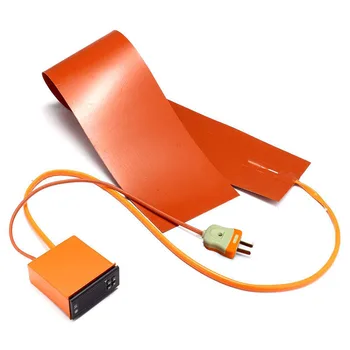 

110V Silicone Heating Pad Orange Thermal Heater Warming Temperature display