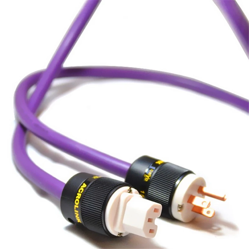 Ofc Copper Power Cord Power Line Splay Tail Plug Us Power Cable Hifi