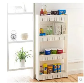 

The Goods For Kitchen Storage Rack Fridge Side Shelf 3 Layer Removable With Wheels Bathroom Organizer Shelf Gap Holder