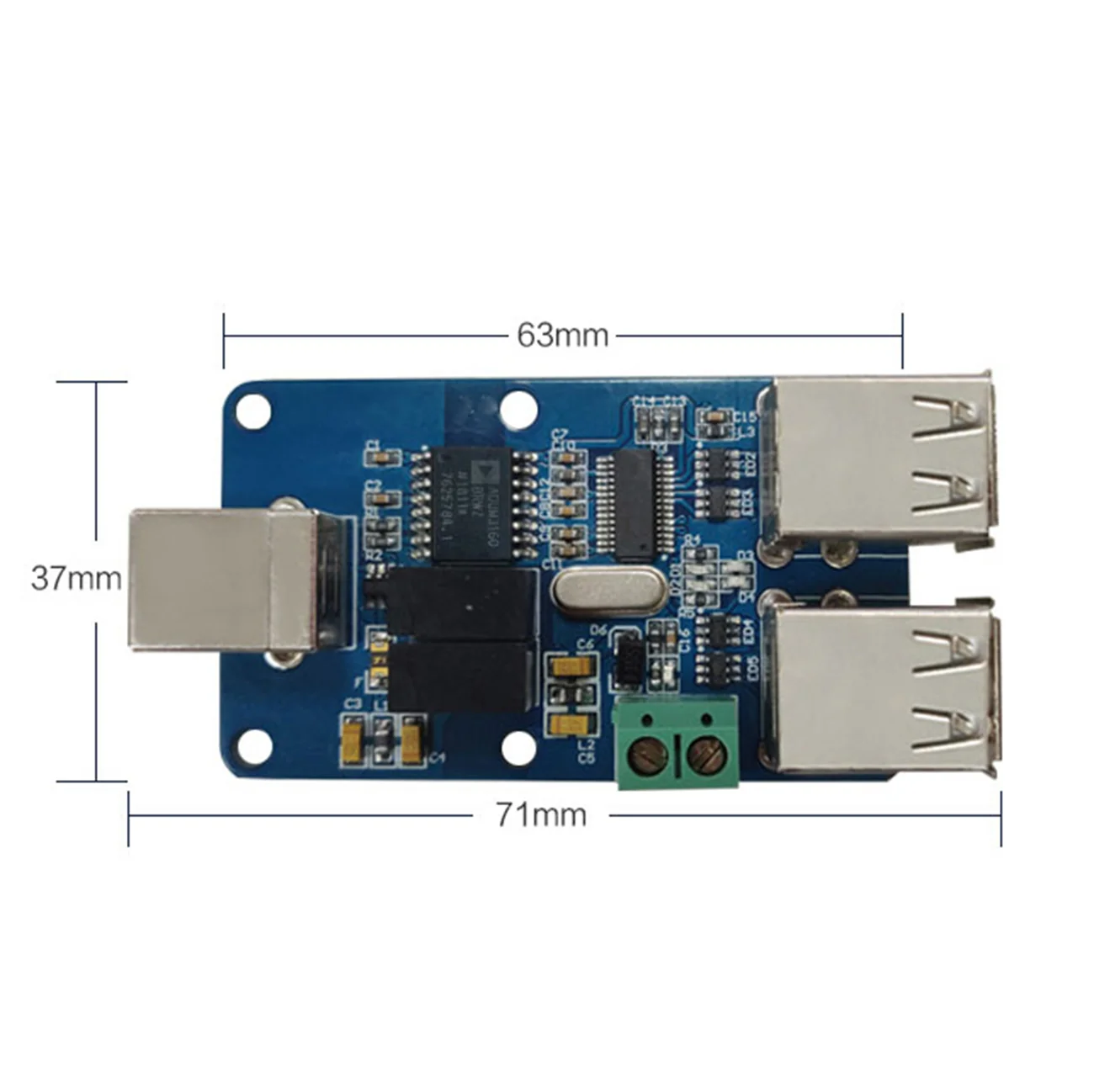 USB изолятор, 2500 В USB концентратор изолятор, USB монтажная плата, ADUM4160 ADUM3160 Поддержка USB управления передачей