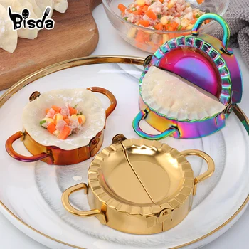 

Dumpling Mold Stainless Steel Dumplings Maker Pastry Portable Kitchenware Dough Cutter Kitchen Utensils Ravioli Hand Mould