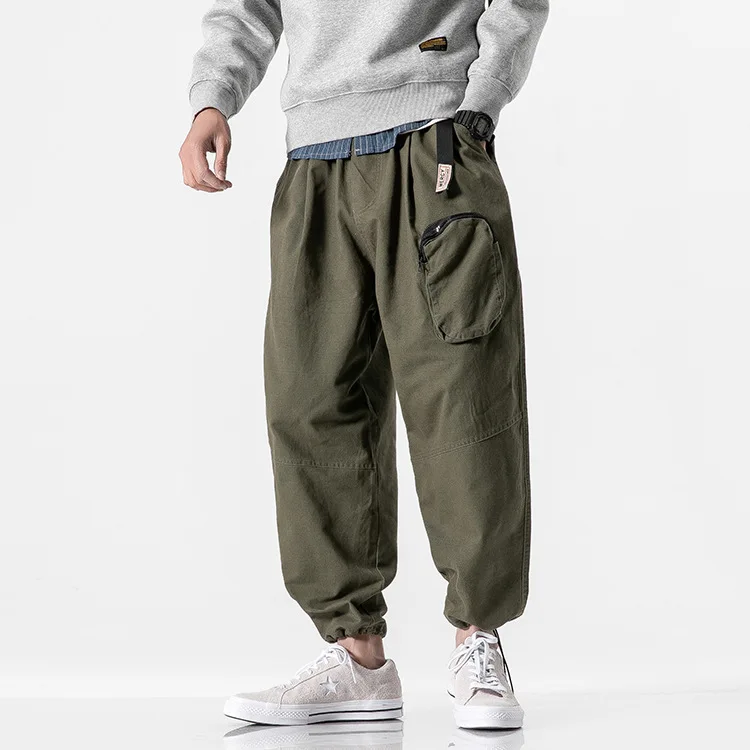 

Northern Boundary Men'S Wear 2020 Spring New Style Stereo Large Pocket Simple Webbing Casual Pants Men's
