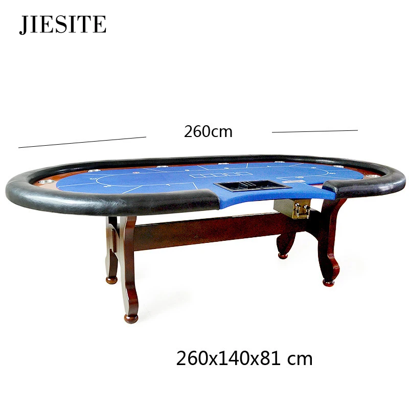 JIESITE-280*140 см 6 цветов казино покер стол Техасский Холдем баккара площадь tale с 10 игроков