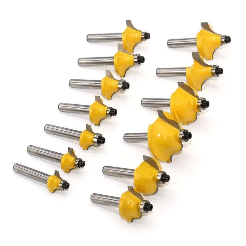 

100pcs/set 1/4 Inch Shank Cemented Carbide Router Bit Woodworking Milling Cutter 448A