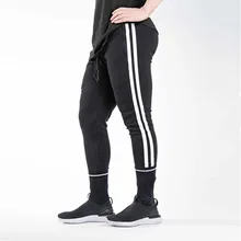 Мужские спортивные штаны для бега на молнии, спортивные штаны для футбола, спортивные штаны для тренировок, эластичные леггинсы для бега, штаны для спортзала