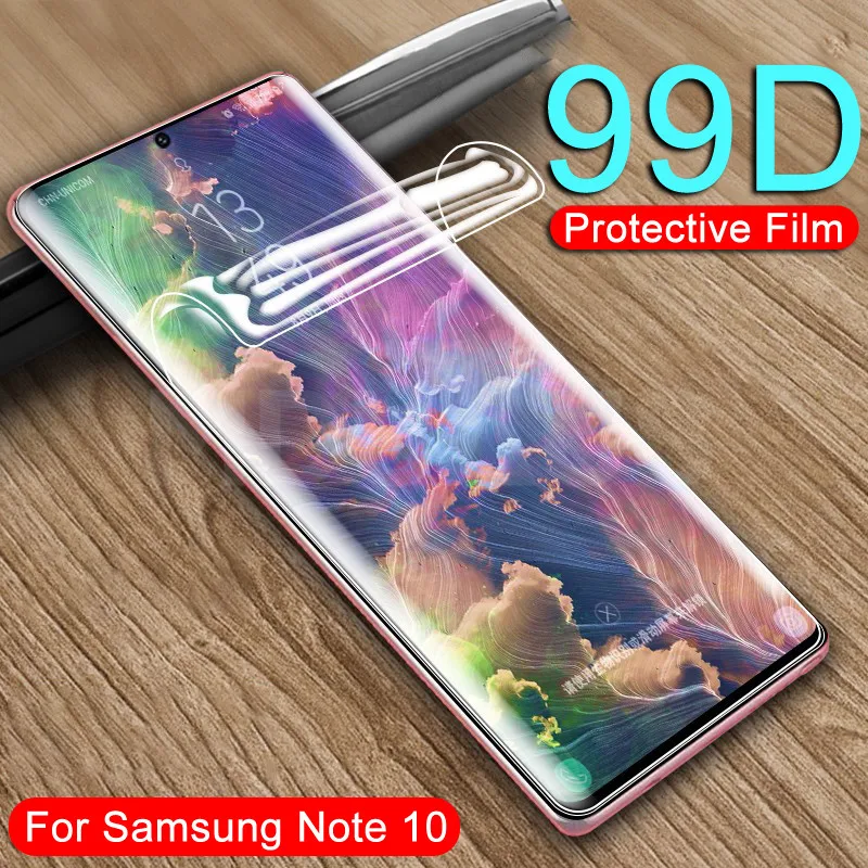 

99D Screen Protector For Samsung Galaxy Note 10 Pro 9 8 Full Cover For Samsung S10 S9 S8 Plus S10e S7 Edge Soft Film Not Glass