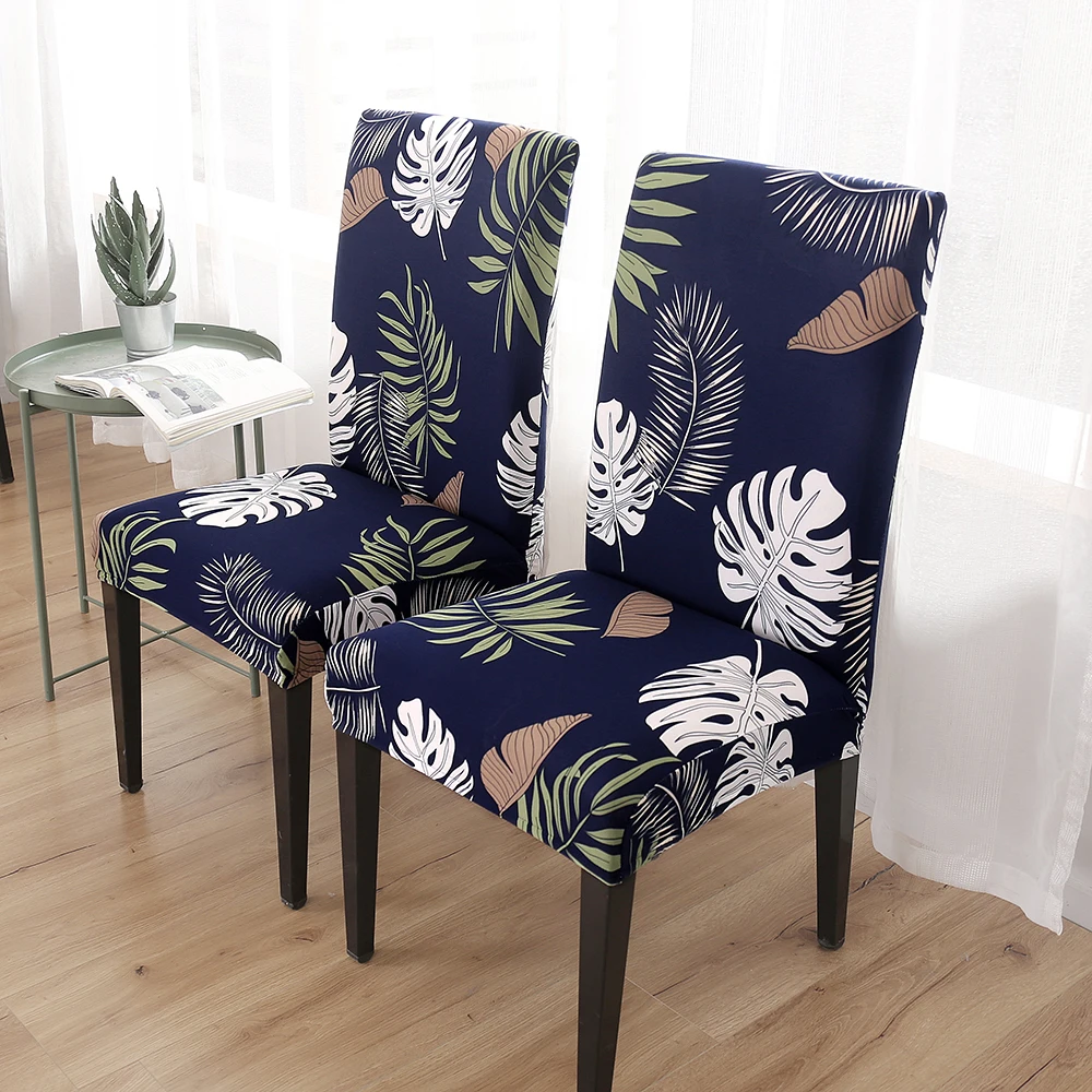 

New Printing Rainforest Chair Cover Elastic Seat Chair Covers Protector Seat Slipcover For Home Hotel Banquet Wedding Decoration