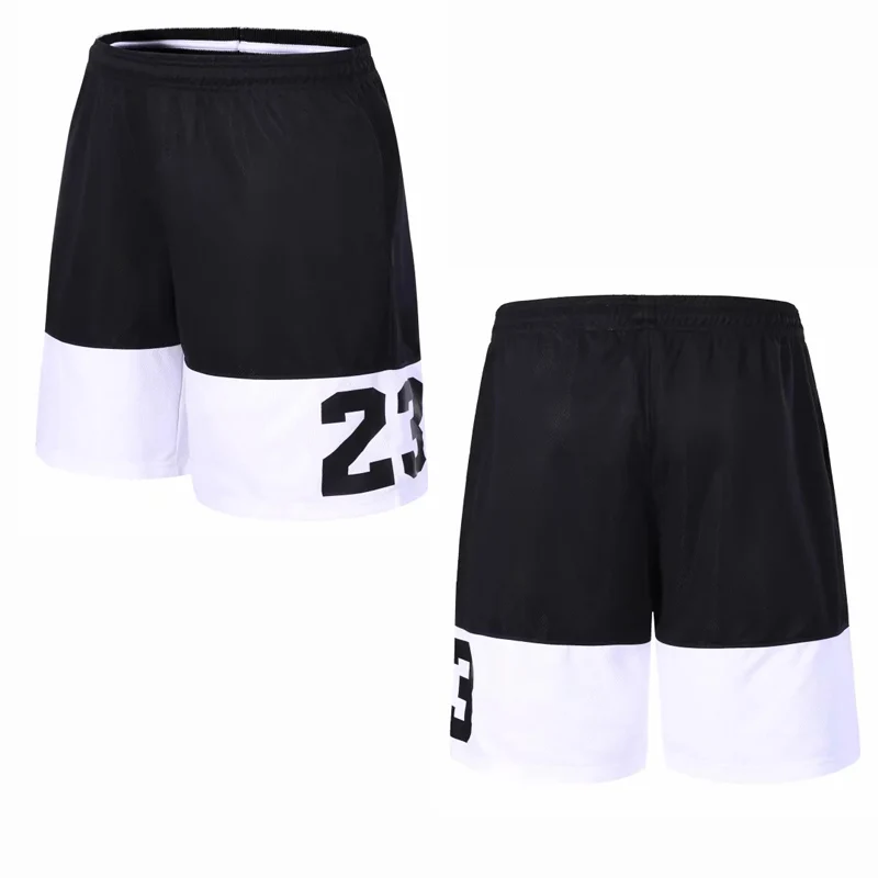 Спортивные мужские шорты для занятия баскетболом спортивные шорты для тренировок облегающий тренировочный костюм шорты для бега - Цвет: black white