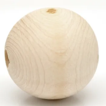 

8Seasons Fashion Natural Ball Wood Spacer Beads Handmade DIY Making Bracelets Necklace Jewelry Gift Findings 30mm(1-1/8"), 20PCs