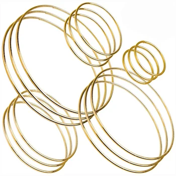

Metal Rings Hoops Macrame Ring,2,3,4,5 and 6 Inch Diameter Perfect for Macrame,Dreamcatcher,Embroidery,Wreaths and More