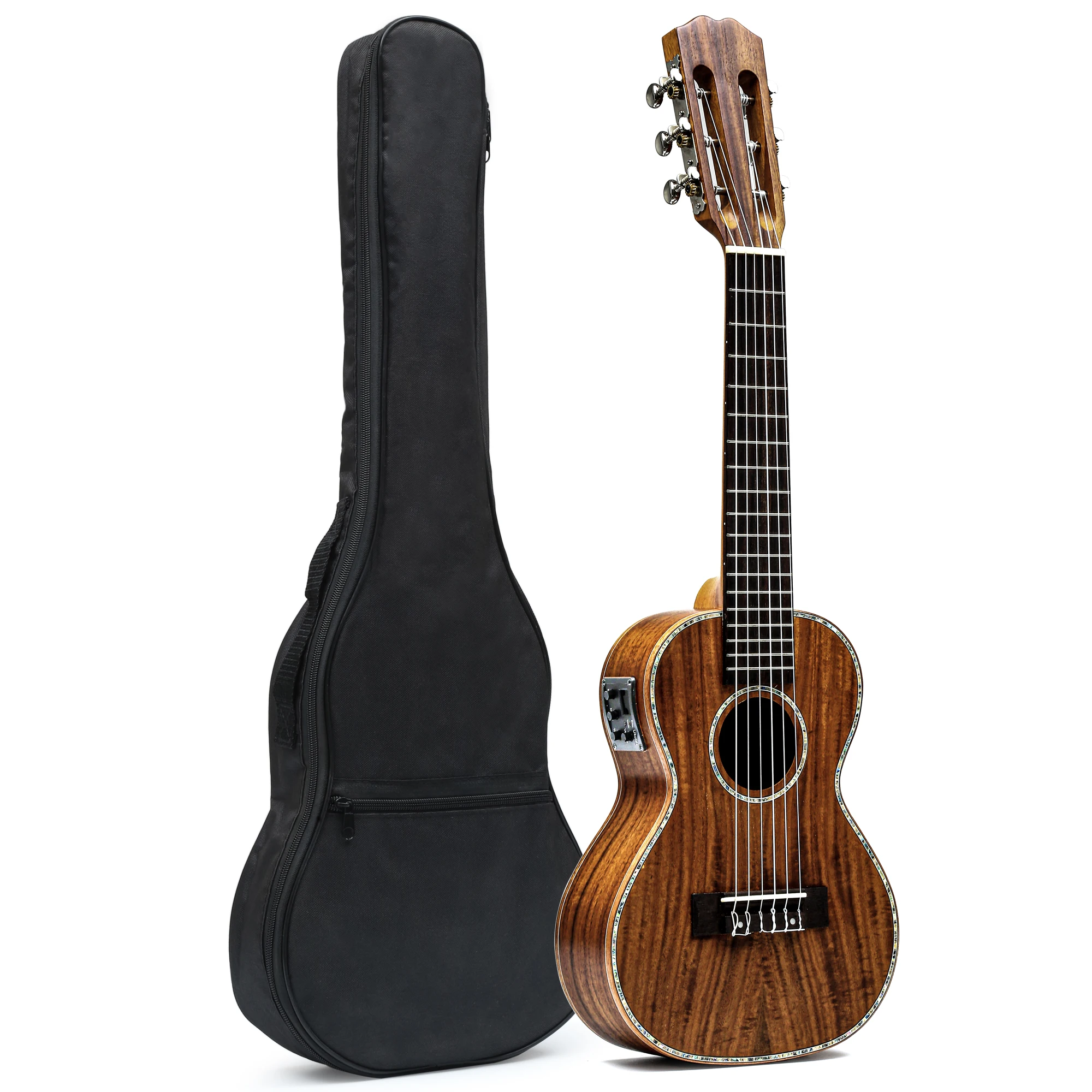 27 Concert Mini Acoustic Guitalele Handcraft Acacia Wood