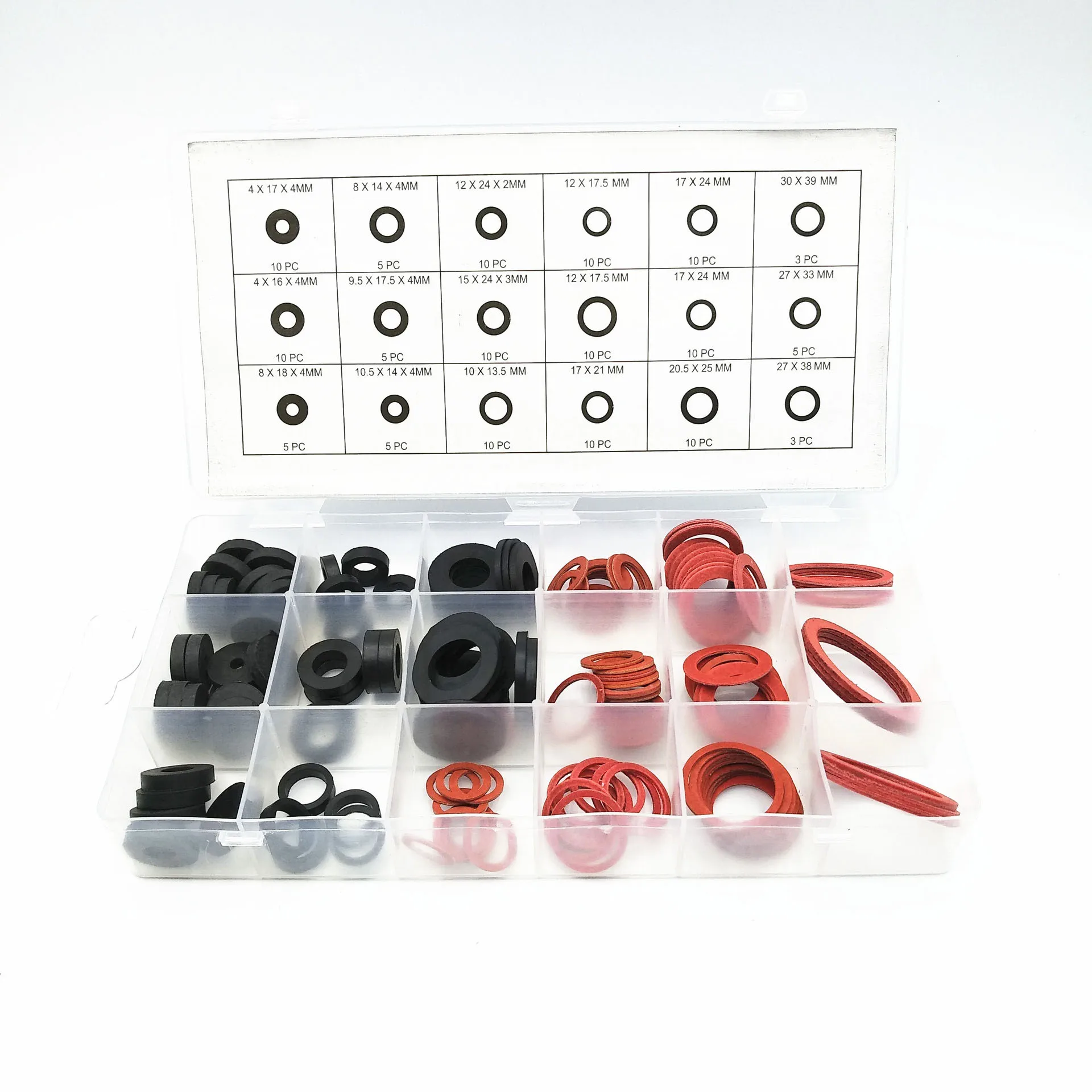 141PC plumbing gasket set high temperature resistant silicone ring O