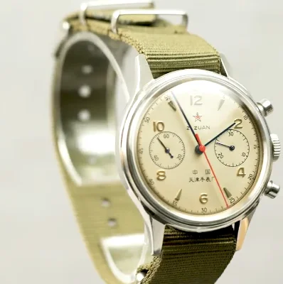 Роскошные Ретро 1963 мужские часы Механические полые классические авиационные Пилоты спортивные мужские часы водонепроницаемые нейлоновый ремень трендовые мужские часы