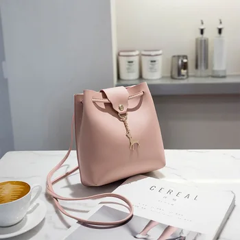 

Wholesale Women Casual Bag Student Bag Chain Bag Fashion Women Messenger Shoulder Bag Ladies PU Leather Handbags Cosmetic Cases