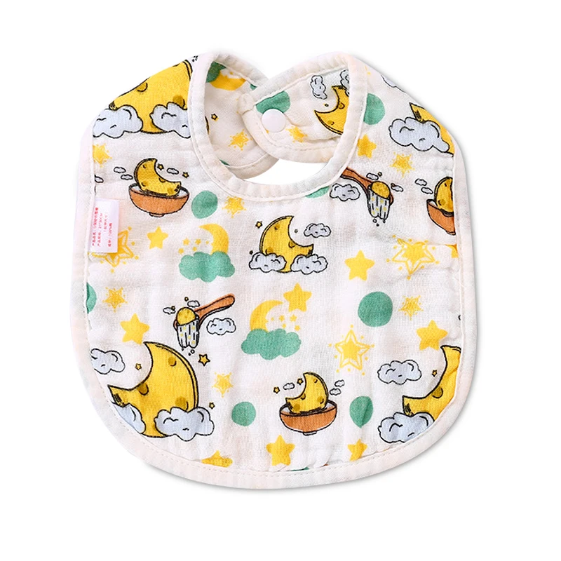 Baby Feeding Drool Bib Infant Lace Saliva Towel Soft Cotton Gauze Burp Cloth for Newborn Toddler Scarf  Muslin Baby Bib Bandana baby accessories box