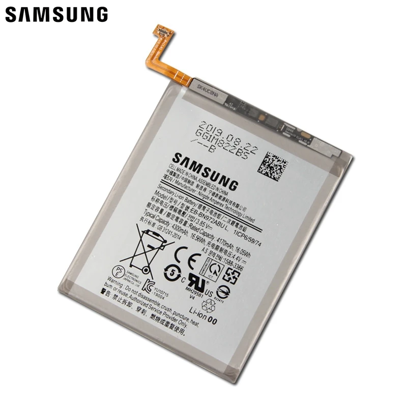 Samsung сменный планшетный аккумулятор EB-BN972ABU для samsung Galaxy Note 10+ Note10Plus Note10 Plus SM-N975F 4300 мАч