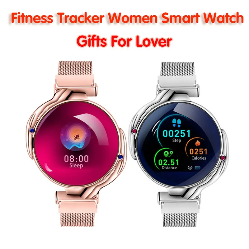 

Blood Pressure Women Smart Watch Heart Rate Monitor Fitness Tracker Sports Waterproof Watch Best Gift Lover Smart Bracelet Watch