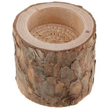 

15Pcs Natural Wooden Candlestick Candle Holder Home Table Decoration Dinner Plant Flower Pot Handicraft Handmade Table Ornaments
